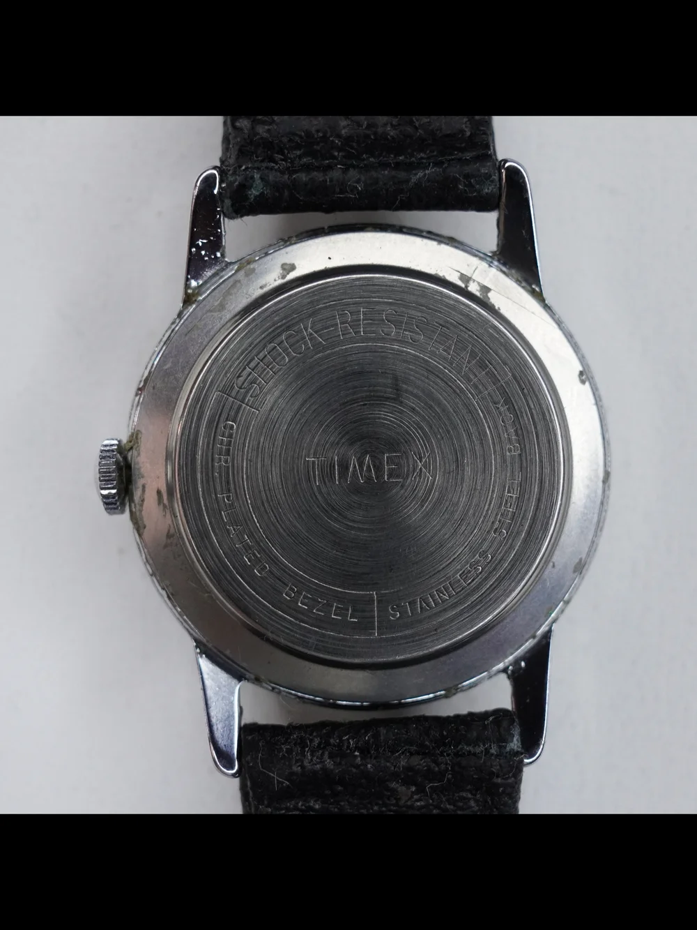 Vintage 1962 Timex Mercury 1037 2262 Mechanical Wind Mens Watch Patina Dial Runs